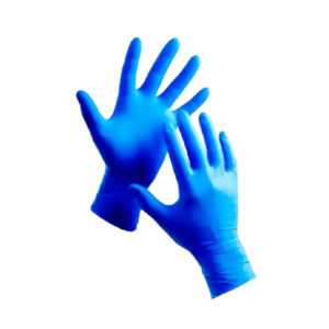 دستکش نیتریل آبی نیتکس بدون پودر 100 عددی حریر